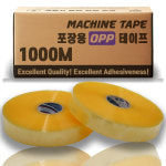 삼우커머스 삼한테이프 삼한 박스테이프 기계용 기계 테이프 경포장 1000m미터 투명 5개