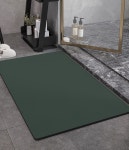 규조토 물기흡수 욕실 바닥 매트 내츄럴 다크 그린 40x60