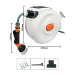 세차장용 개폐식 워터 호스 릴 7 가지 분무기 모드 드럼 세차 장비 자동 텔레스코픽 호스 릴