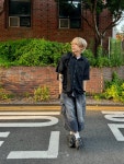 Diff denim short sleeve shirt 디프 데님 반팔 셔츠 2C