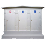 현장 야외용 이동식 화장실 업소용화장실 간이화장실 신일에스피 ES-3 재래식 양변기 1개 변기 1개 소변기 1개