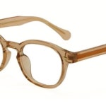 남녀공용 긱시크 투명 크리스탈 라운드 안경테