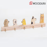 우드리 목공체험 강아지가족 다용도걸이 4걸이 DIY 목공 키트 수업 교육영상