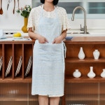 모던하우스 모던하우스 L 린넨 푸른꽃무리 앞치마