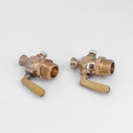 1 4 3 8 1 2 3 4 BSP 수형 황동 배수 페콕 밸브 수성 가스 오일