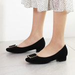 골드버클 플랫 슈즈 235