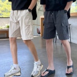 이룰 린더 하프 썸머 밴딩 카고 반바지