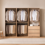 아씨방 코튼 모듈형 240cm 2단행거 + 서랍옷장