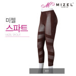 MIZEL 미젤기능성보정속옷 스팟트 스파트 쫄바지 레깅스 타이즈 몸매보정속옷 초코 90