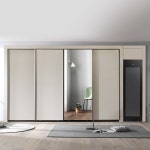 장인가구 단테 슬림 미러 스타일러 슬라이딩 붙박이장 300cm
