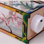 미술샘 DIY MDF 사군자 투명 장식등 초등 어린이집 유지원 전통 만들기