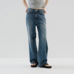 코어드 8차기장선택 Vintage washing denim middle