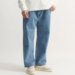 디벨로 남자 워싱 데님 페귤러핏 와이드 청바지 연청 30