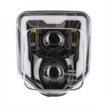 프레임피팅 오토바이 더트 바이크 엔듀로 LED 헤드라이트 램프 Husqvarna 125 250 300 501 701 용