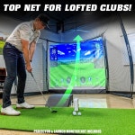 GoSports Range Cage 3m10피트 x 24m8피트 골프 연습 히팅 네트 시뮬레이터 임팩트 스크린
