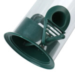 야생 조류 종자 먹이 공급기 애완 동물 정원 방목장 새 도구 야외 장식 1 green