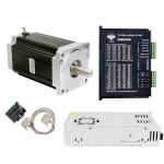 US 스테퍼 모터 1 축 Nema 34 1700oz 6A 2 상 드라이버 CNC 라우터 밀 토크 DM860A
