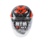 RM 오토바이 블랙도그 모토모아 조아 제트 하프페이스 오픈페이스 헬멧 L 클리어쉴드