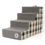 강아지 계단 다크브라운 4단 마블스펀지 1P 펫스텝