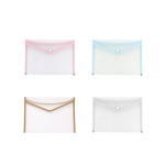 A4 똑딱이 투명 서류봉투 화일