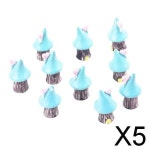 마이크로 조경 장식 송진 정원 장식 DIY 나무 집 2x10 조각