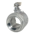 스테인레스 스틸 볼 밸브 2P 풀 포트 1 2 3 4 1 1 4 암 비닐 핸들 1 2 SS304