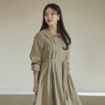 마이무이 77 110 핀턱 벨트 원피스 MM113