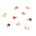 프로사부작 미니별 펜던트 금속장식 핑크미니별 1개