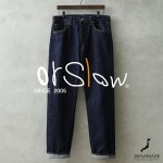 오어슬로우 스탠다드 5포켓 데님 ORSLOW 105 팬츠 남성 원워시 일본 셀비지 청바지