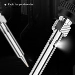 EUUS 솔더 철 납땜 전동 공구 60W 펜촉 가열 조절 용접 주석 온도 220V110V