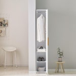 j0066 Woody 광폭300거울형 틈새수납장