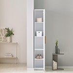 j0066 Woody 광폭300거울형 틈새수납장