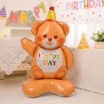 생일 곰돌이 은박풍선