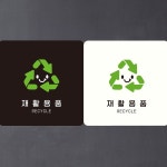 재활용품 RECYCLE 부착형 사각안내판
