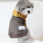 강아지 후드탑 1P 겨울 스판 기모털 산책옷