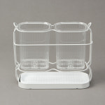 GDM 투명 2구 젖가락 수저통