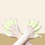 실리콘 오리손 수영 물갈퀴 손오리발