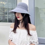 버킷햇 햇빛 차단 리본 여름 데이트