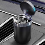 차량용 LED 재떨이 담배 냄새차단 멀티 휴지통 컵홀더