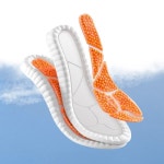 에어 쿠션 신발깔창 매쉬소재 탄성알갱이 행군깔창 그레이35-36