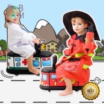 어린이 오륜 자동차 탑승완구 실내 붕붕카 키즈카페 실내장난감 흔들카 공주마차 1개