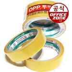 오피스존 오피스존 오피스존 금성 러버 투명 OPP박스테이프 x2등분 25M 1개 포장