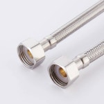 욕실 호스 스테인레스 것과 스틸 파이프 공급 따뜻한 차가운 주방 수돗물 2pcs G1 2