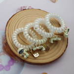 우주인 오로라 전화선 머리끈