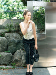 엔디에이 Linen Slacks Pants