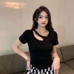 여름 라인 댄스복 상의 방송댄스 라틴 100kg