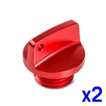 오토바이 알루미늄 엔진 오일 캡 x2개 바이크용품