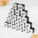 미국 배달 Wantai 20PCS Nema17 스테퍼 모터 4800g cm 2 5A 4-리드 2 상 CE ROHZ ISO 레이저 42BYGHW811
