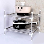 다용도 2단 조립식 정리대 세탁실 주방 수납선반