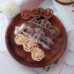 어텀 로즈 데일리 헤어집게핀 투명 a